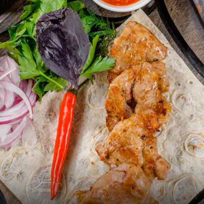 Шашлык из свиной мякоти шейки