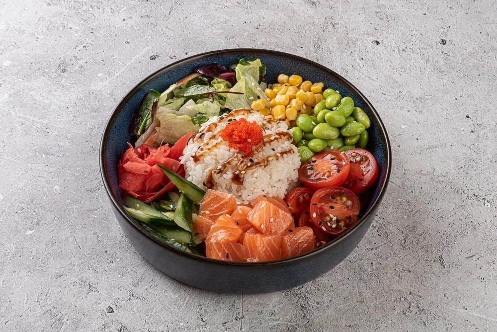 Поке с лососем