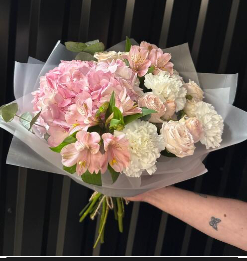 Букет с гортензий 