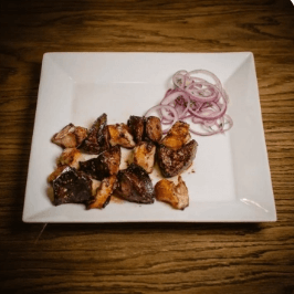 Шашлык из баран. печени с курдюком 200 г
