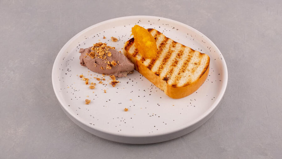Куриный паштет и апельсиновый конфитюр