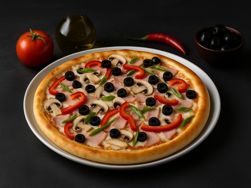 Пицца Ветчина и грибы