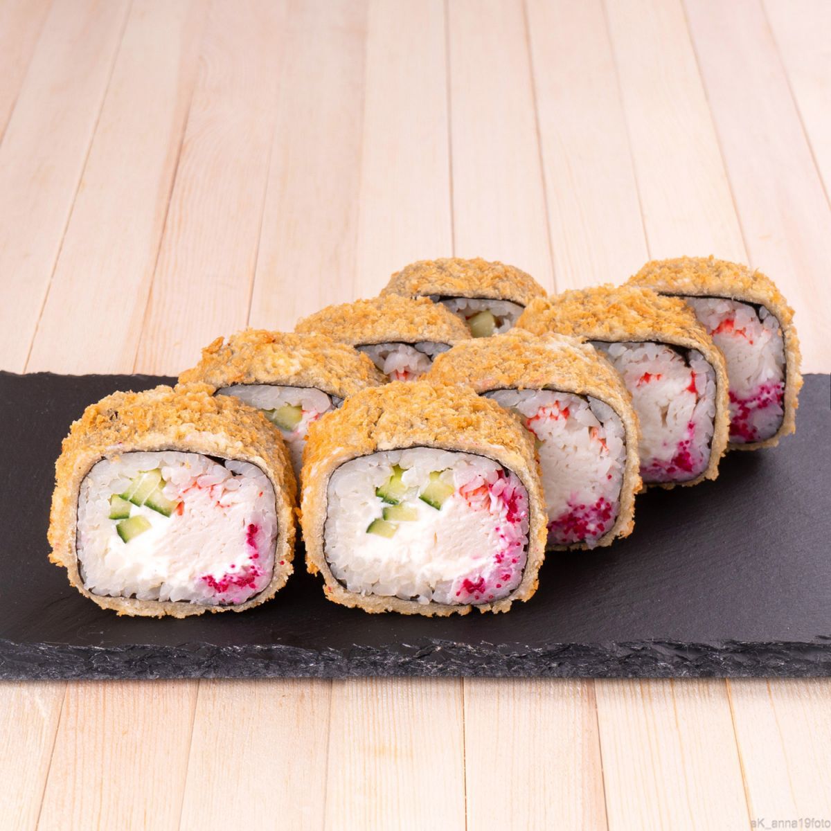 Жареный с крабом