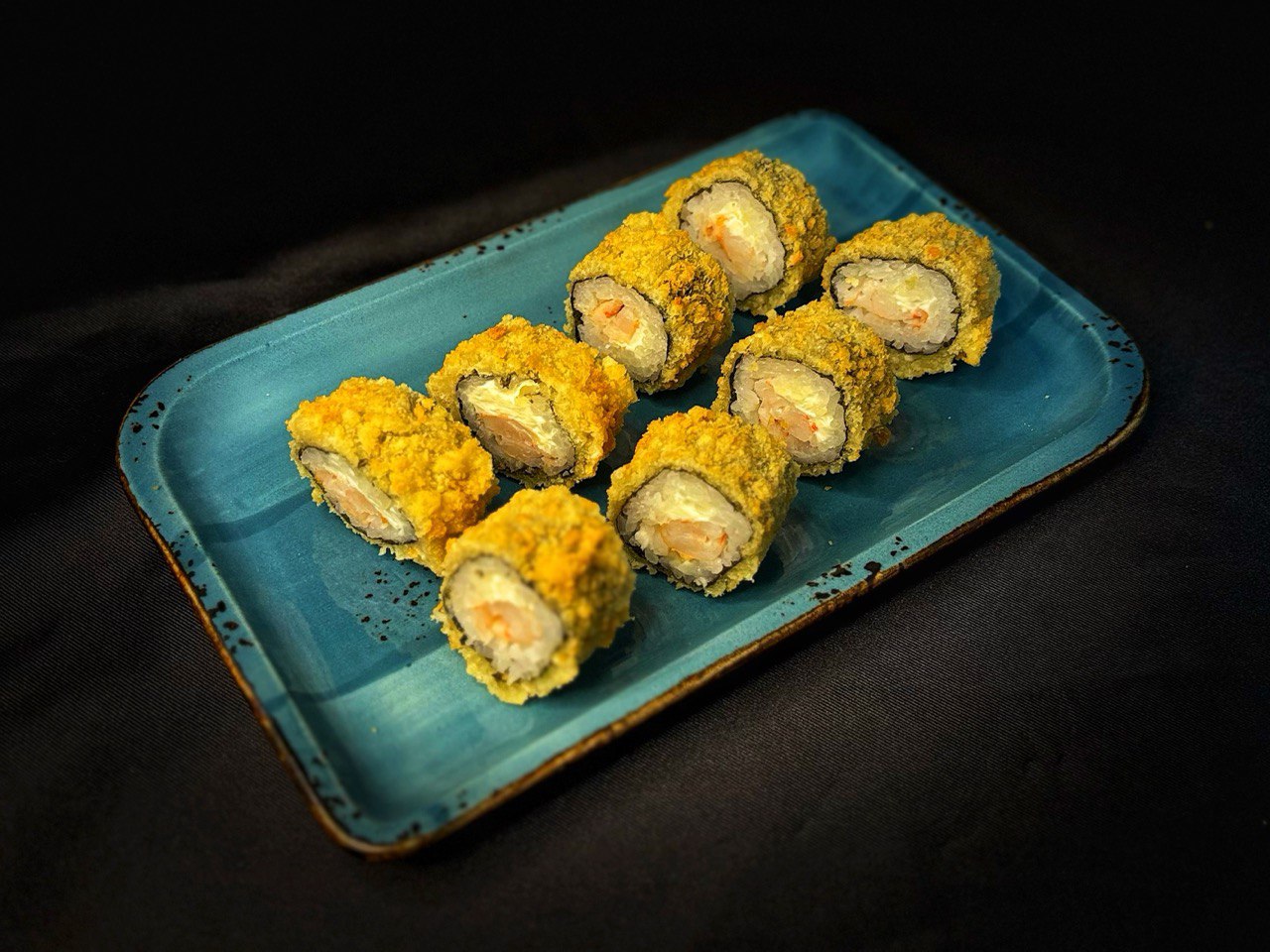 Маки жаренный с креветкой
