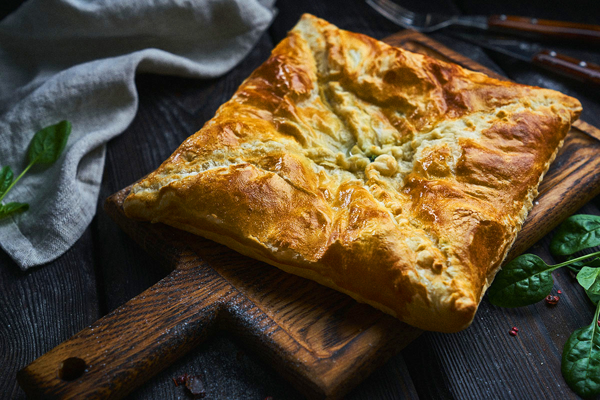 Пеновани со шпинатом и сыром