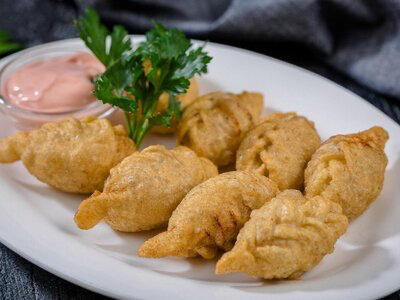 Кюрза жареная с курицей