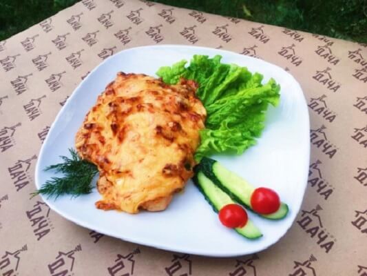 Курица с ананасом