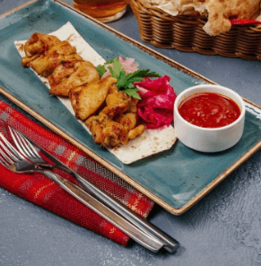 Шашлык из куриного бедра