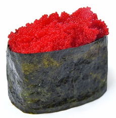 Гункан с малиновой масаго