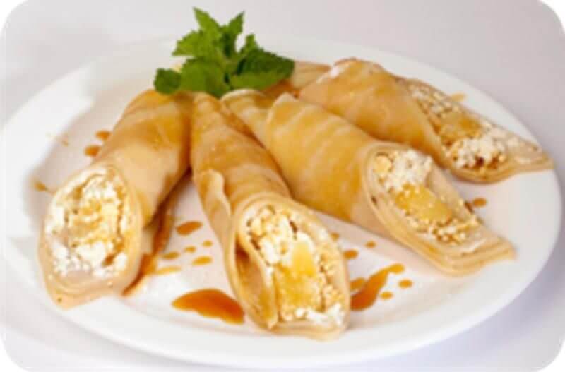 Блины с рисом и грибами 2шт