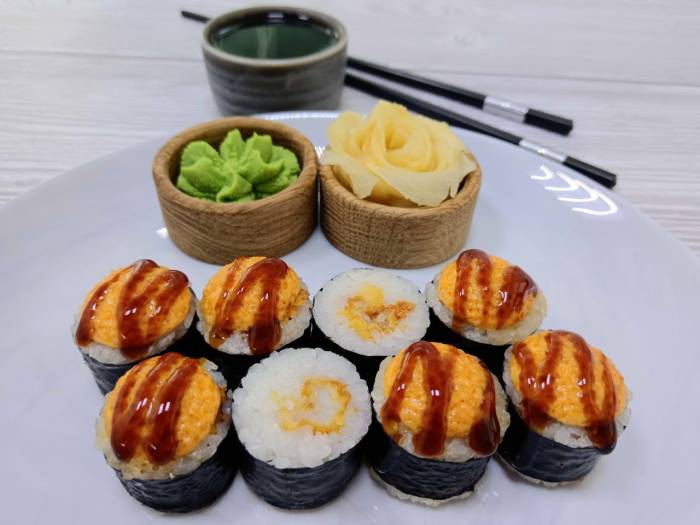Запеченные маки с морским окунем