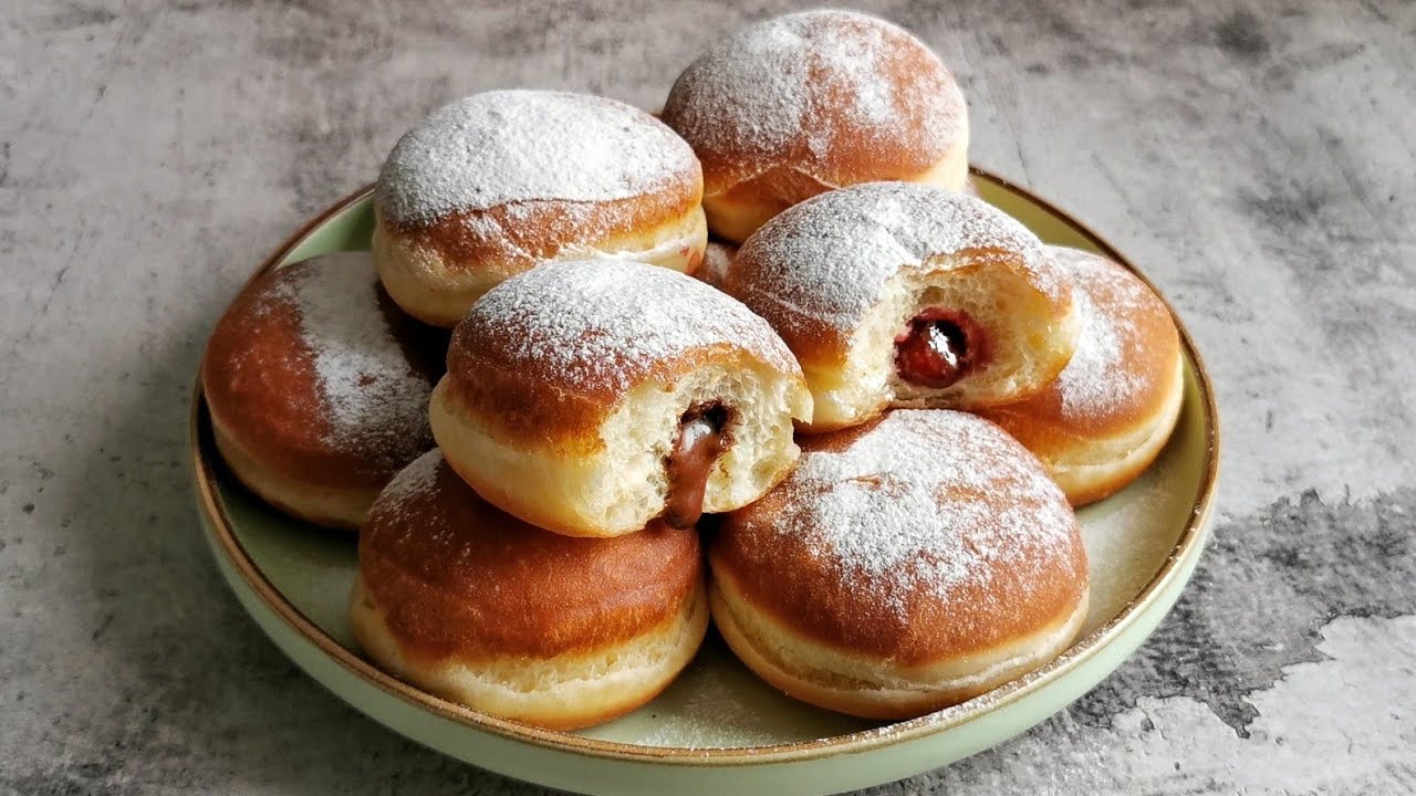 Пончики со сгущенкой (2шт)