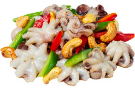 Осьминожки с индийскими орехами