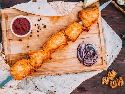 Шашлык из куриного филе
