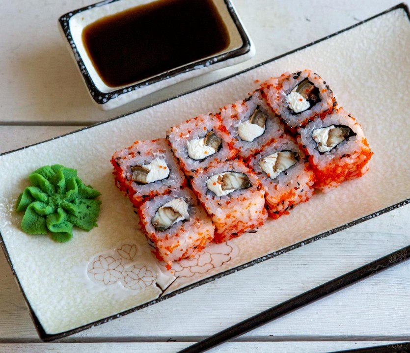 Холодный ролл Сливочный угорь