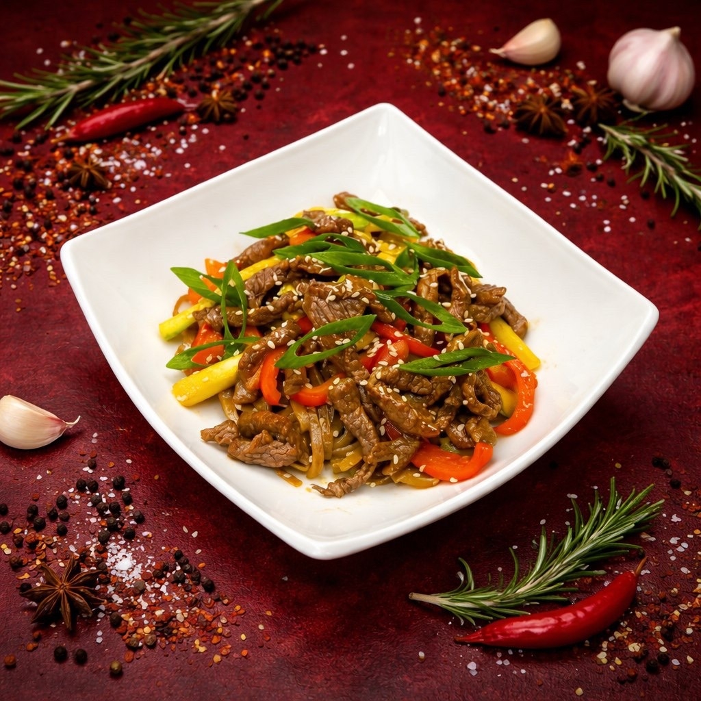 Соба с говядиной