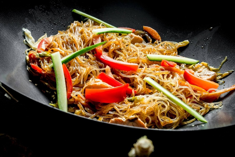 Фунчоза с овощами