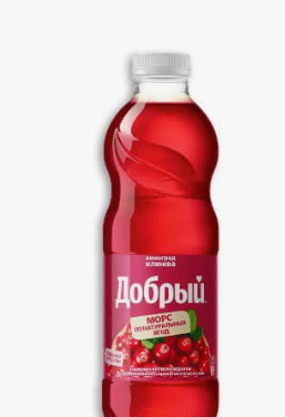 Морс «Добрый» клюква-виноград 0,97л