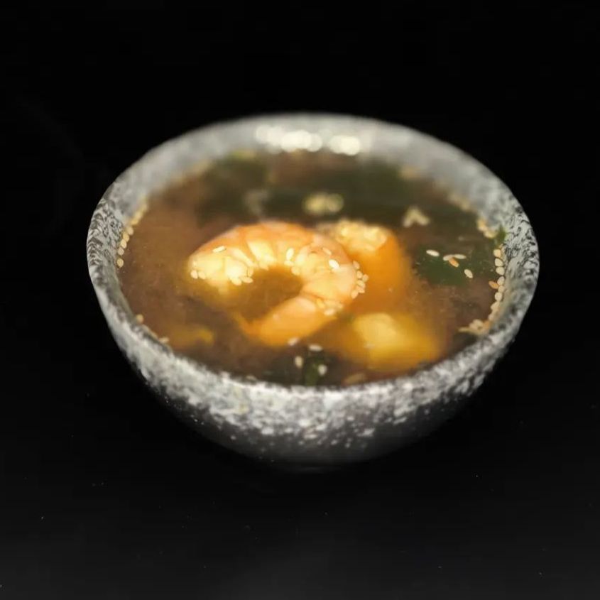 Мисо суп с  креветками