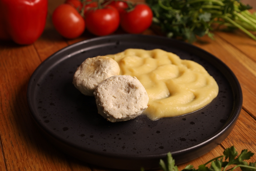 Биточки куриные паровые с сыром