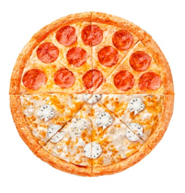 2 в 1: Пепперони + Сырная