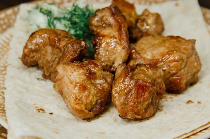 Шашлык из свиной шеи