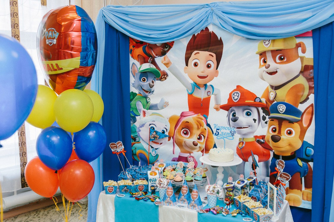 *Оформление в стиле "Щенячий патруль"