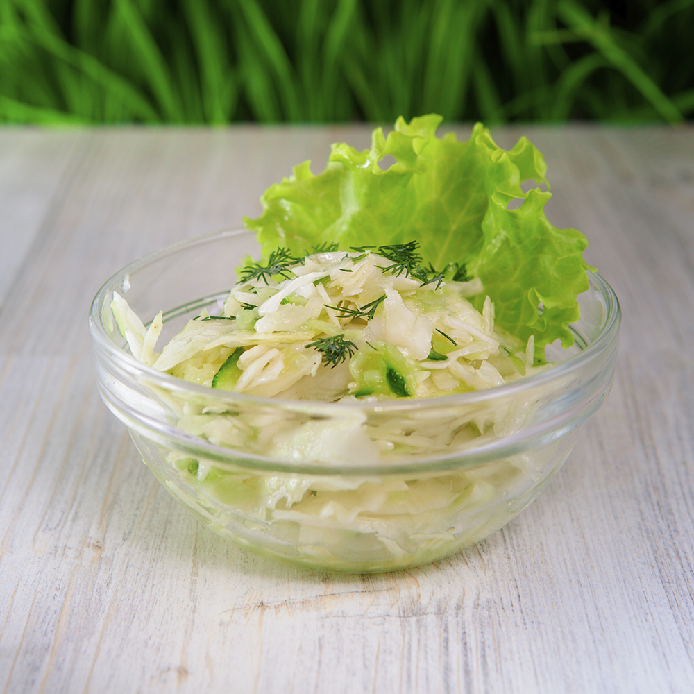 Салат Капуста с огурцом (масло)