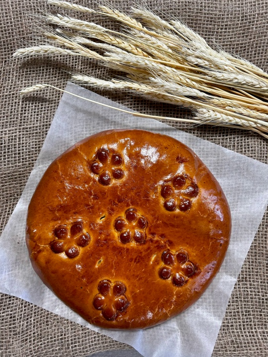 Пирог с начинкой из куры (закрытый)