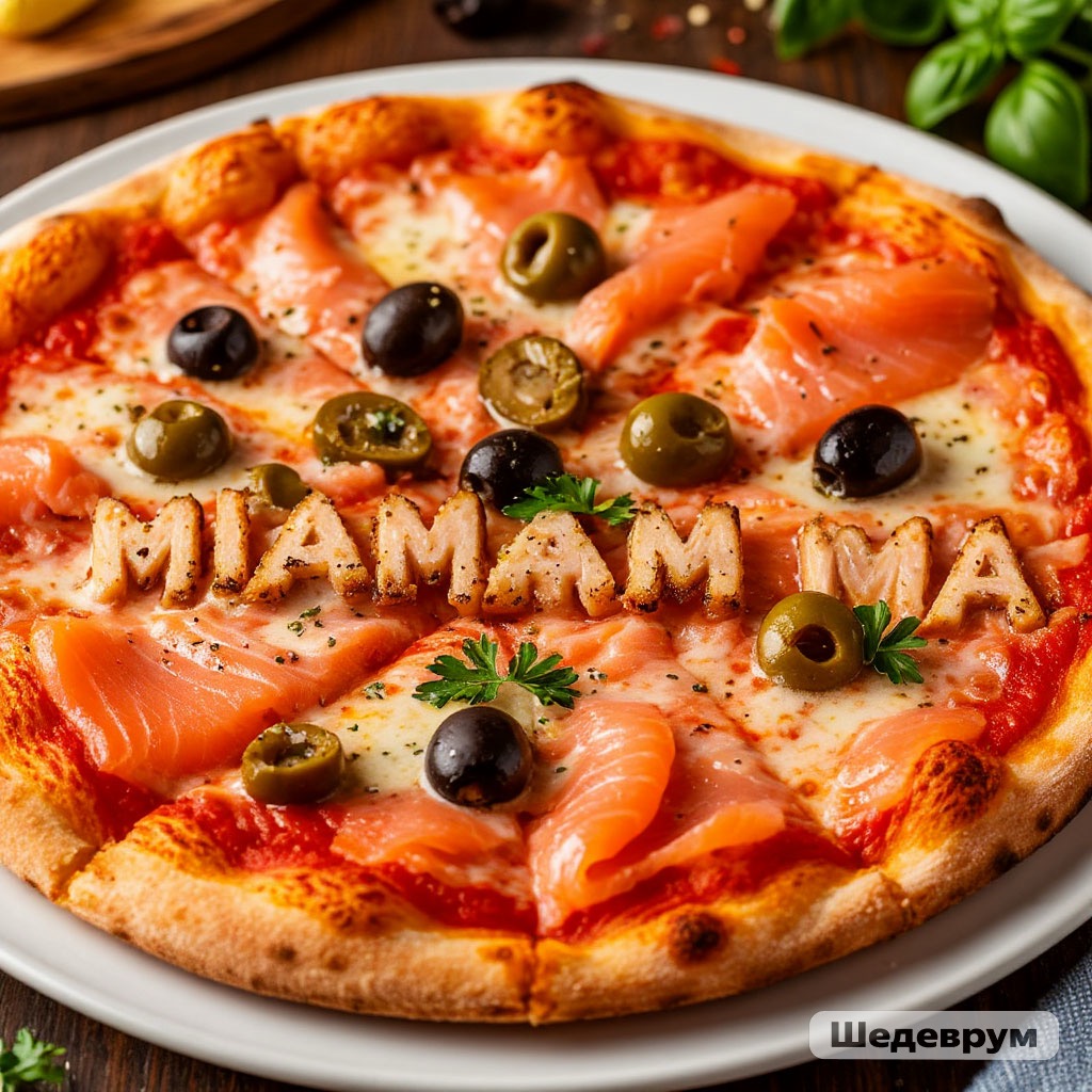 Пицца 35 см Сальмон