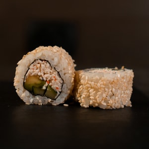 Калифорния кунжут с крабом