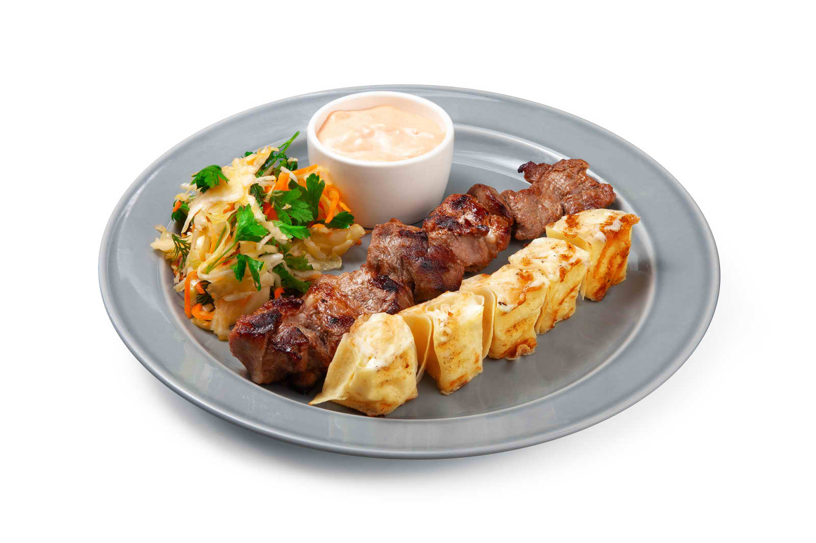 Шашлык из свинины с рулетиками