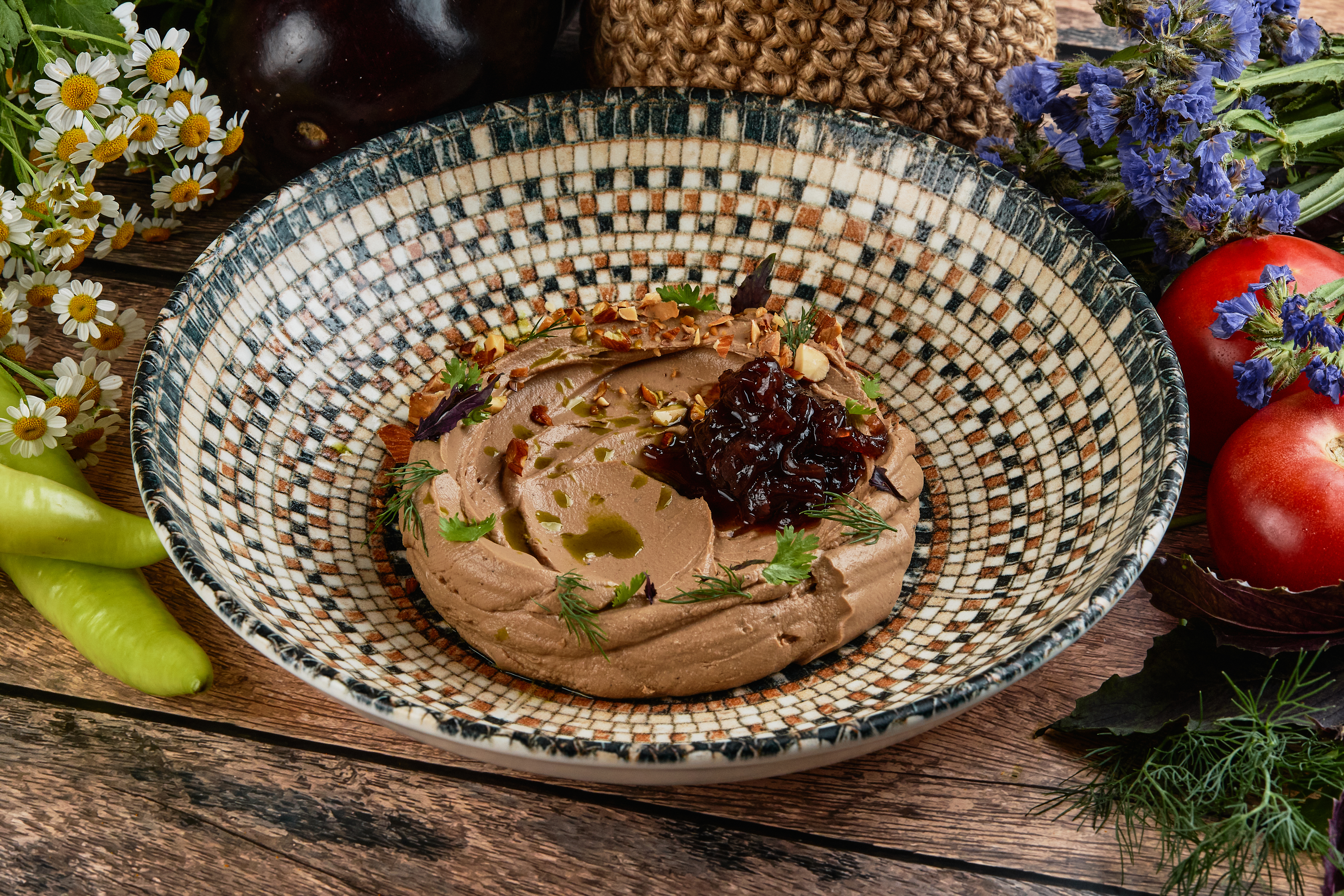 Паштет из куриной печени с карамелизированным луком