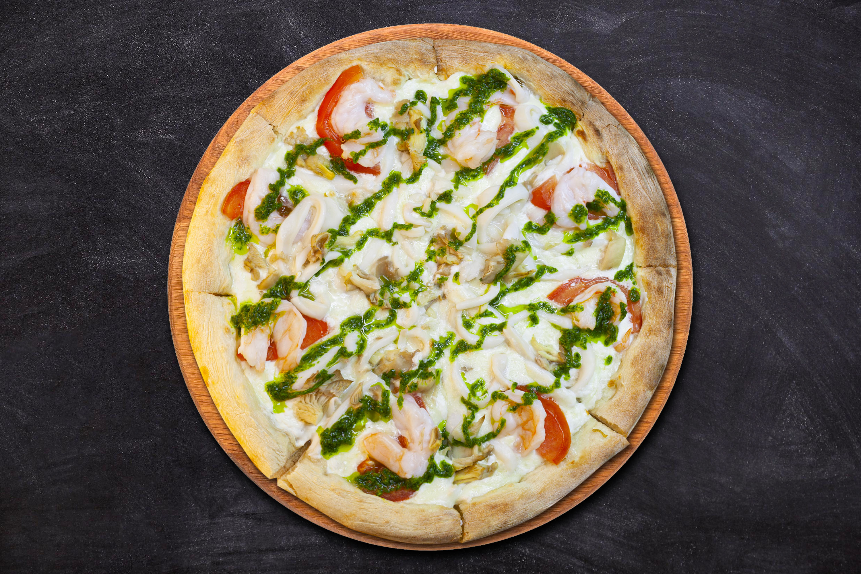 Пицца Тигровая креветка