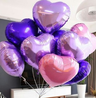Гелиевые шары сердца