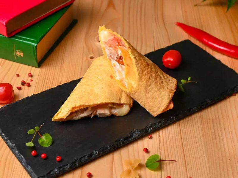 baba-Ролл курица с томатами