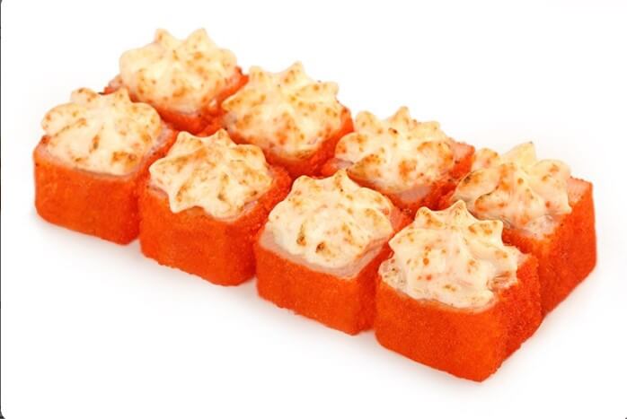 Запеченная калифорния с курицей