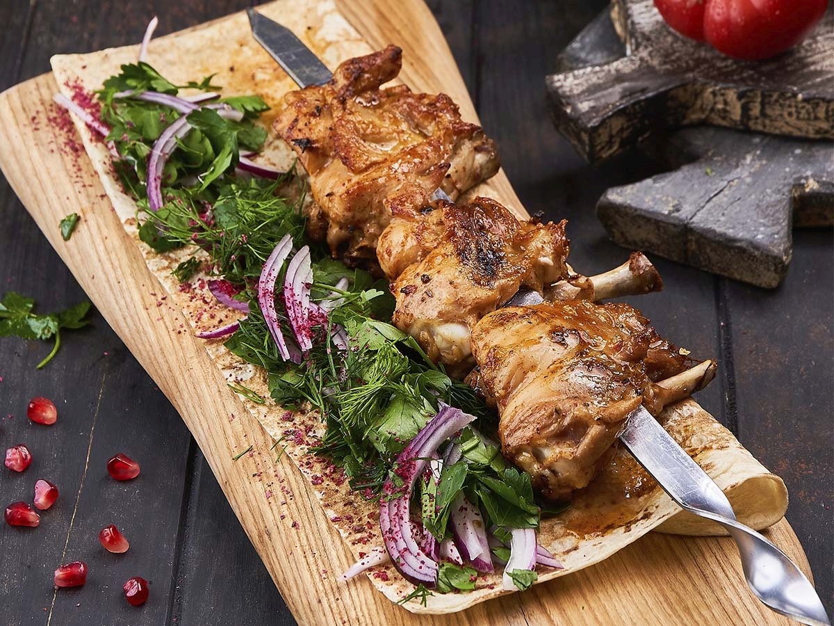 Шашлык из курицы по-кавказски