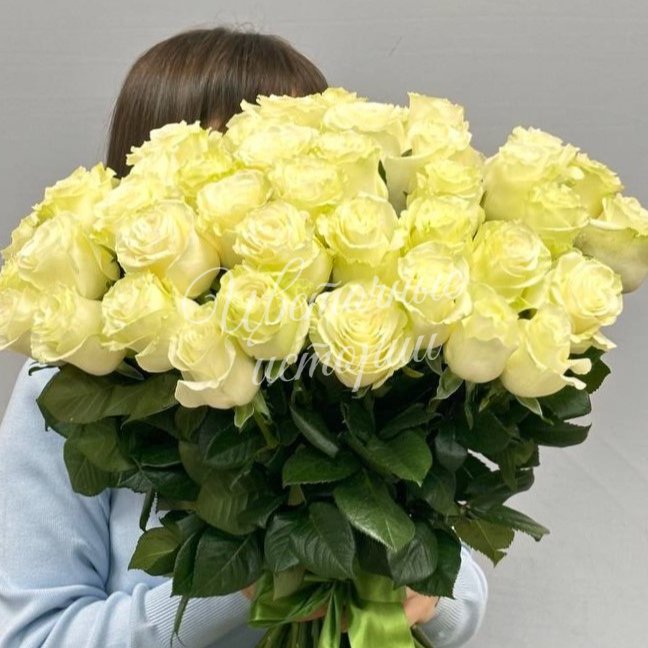 Букет роз «51 Белая роза»