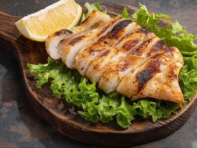 Кальмар на мангале