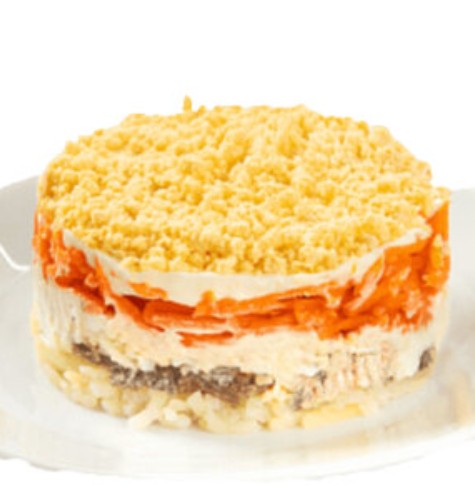 Салат Мимоза с курицей