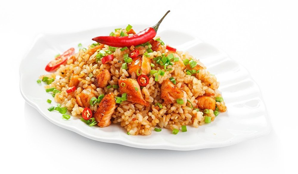 Тяхан с лососем