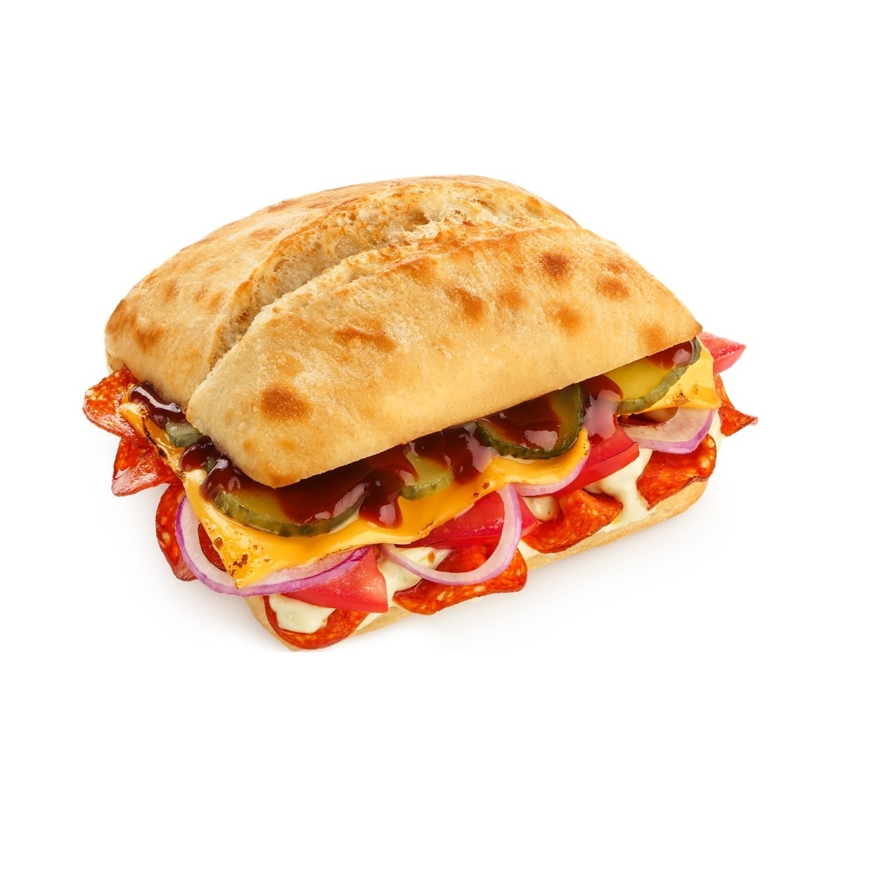 Сэндвич с пепперони