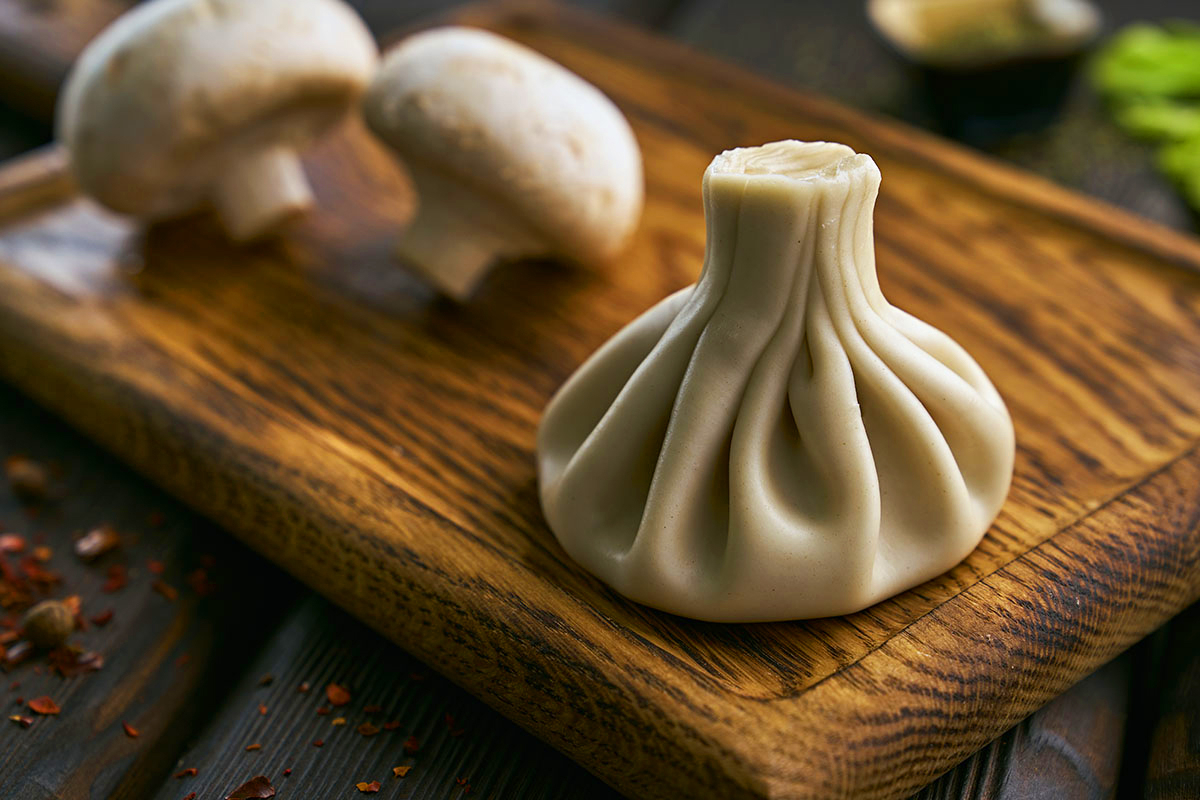 Хинкали с грибами