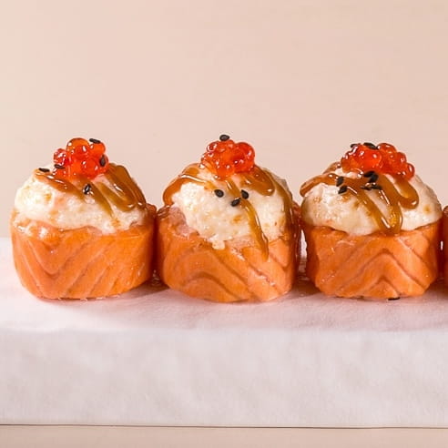 Запечённый ролл Икура (5шт)