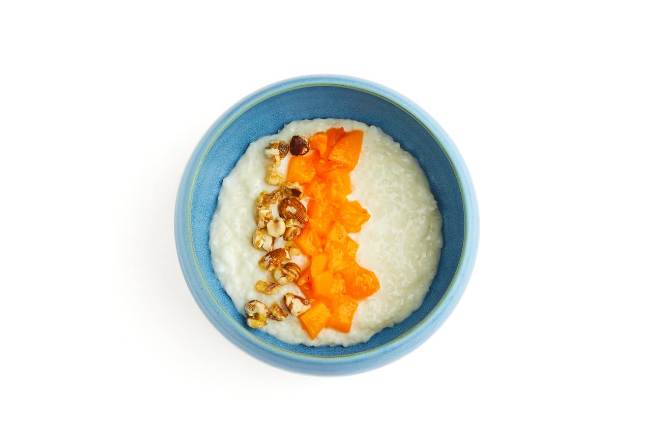 Рисовая каша с хурмой