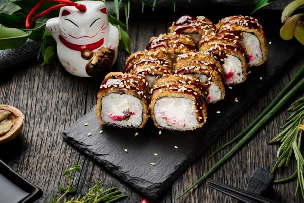 Ролл Мидии темпура