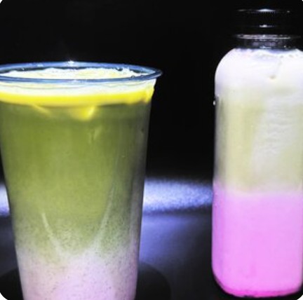 Японская Матча-латте малина