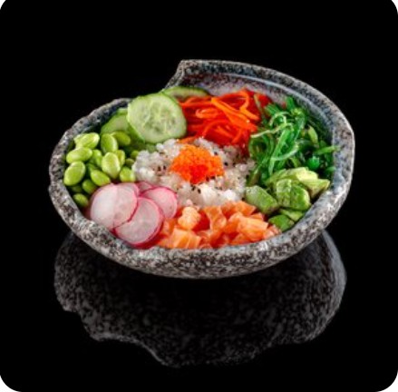 Поке с лососем