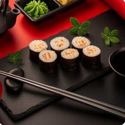 Маки с креветкой